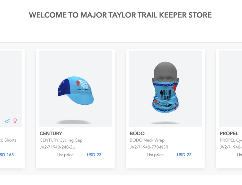 Major Taylor Trail Keepers Swag Shop Page